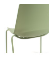 SILLA MILAN PP-METAL VERDE 55X51X82