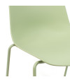 SILLA MILAN PP-METAL VERDE 55X51X82