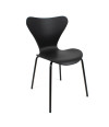 SILLA ROMA PP-METAL NEGRO 50X51X80