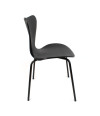 SILLA ROMA PP-METAL NEGRO 50X51X80