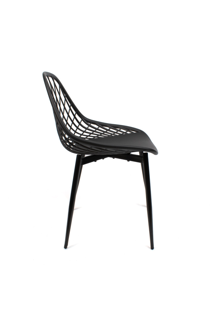 SILLA PP-METAL NEGRO