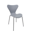 SILLA ROMA PP-METAL GRIS 50X51X80