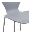 SILLA ROMA PP-METAL GRIS 50X51X80