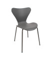 SILLA ROMA PP-METAL GRIS OSCURO 50X51X80