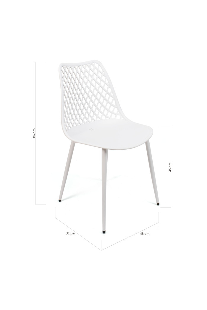 SILLA PP-METAL BLANCO