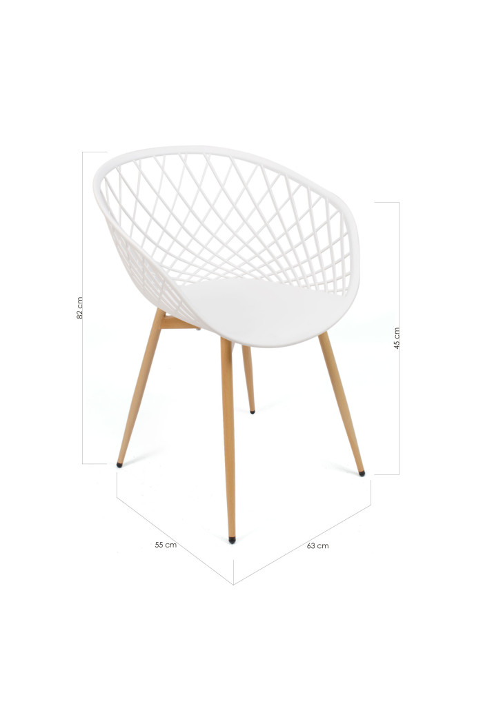 SILLA PP-METAL BLANCO