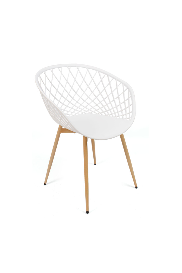 SILLA PP-METAL BLANCO