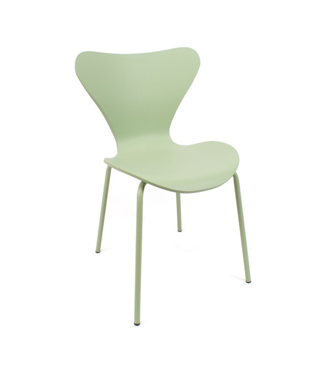 SILLA ROMA PP-METAL VERDE 50X51X80