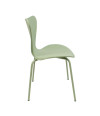 SILLA ROMA PP-METAL VERDE 50X51X80