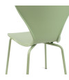 SILLA ROMA PP-METAL VERDE 50X51X80