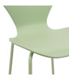 SILLA ROMA PP-METAL VERDE 50X51X80