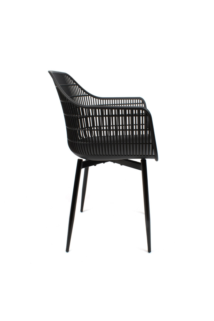 SILLA PP-METAL NEGRO