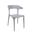 SILLA DUBAI PP-METAL GRIS 52X51X76