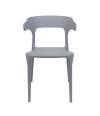 SILLA DUBAI PP-METAL GRIS 52X51X76