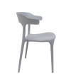 SILLA DUBAI PP-METAL GRIS 52X51X76