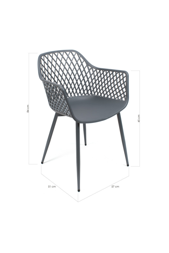 SILLA PP-METAL GRIS