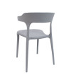 SILLA DUBAI PP-METAL GRIS 52X51X76