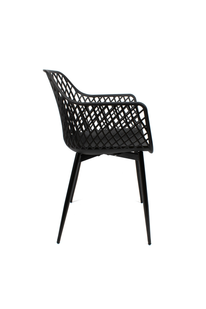 SILLA PP-METAL NEGRO