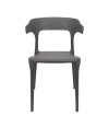 SILLA DUBAI PP-METAL GRIS OSCURO 52X51X76