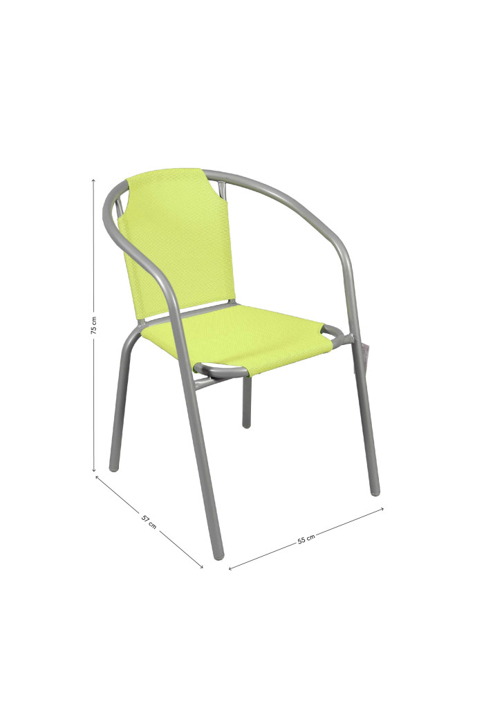 SILLA DE LONA VERDE PISTACHO