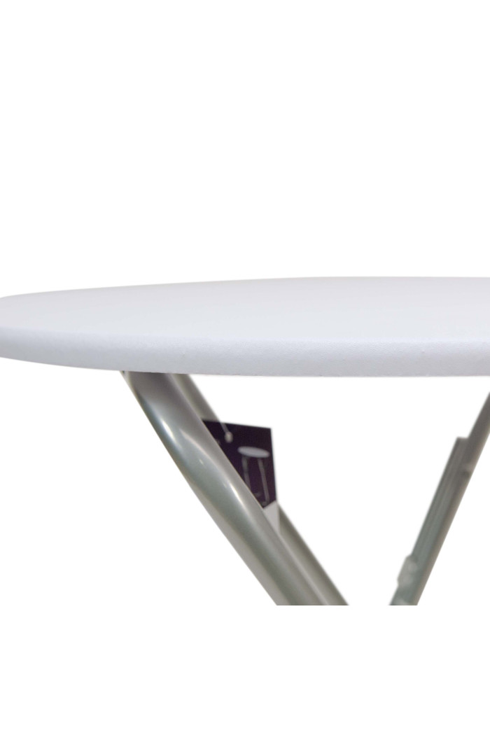 Mesa de Madera Plegable Blanca Redonda