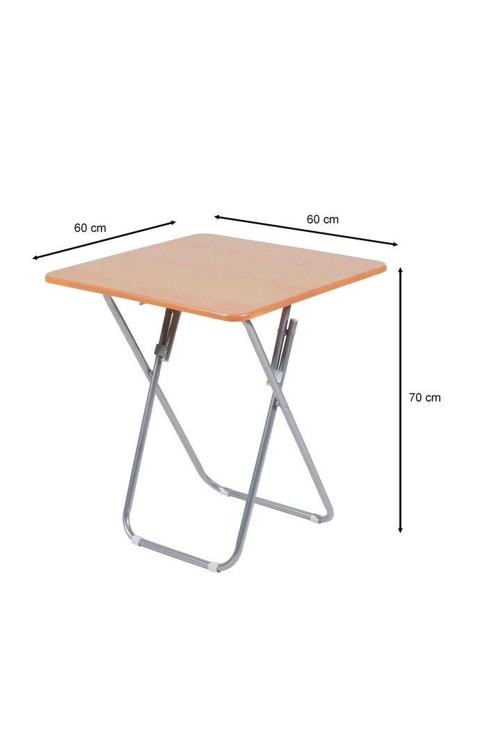 MESA PLEGABLE CUADRADA MADERA