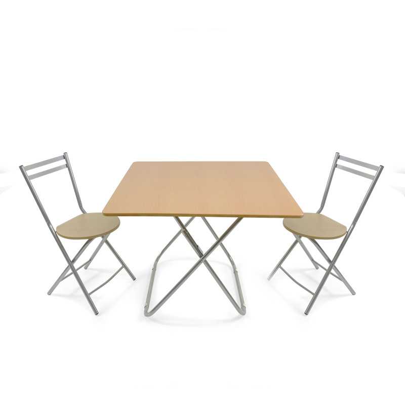 MESA PLEGABLE CUADRADA MADERA