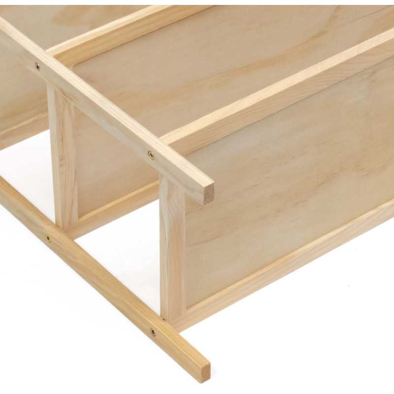 Zapatero de madera 3 niveles - Natural