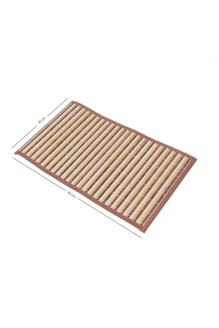 Alfombra de Bambú (85x55 cm) - Tonos Marrones