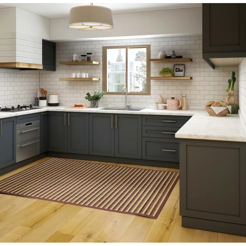 Alfombra de Bambú (110x80 cm) - Tonos Marrones