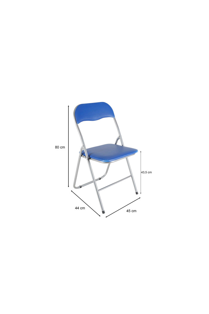 SILLA PLEGABLE AZUL