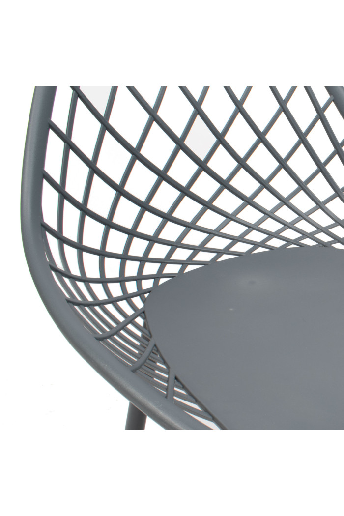 SILLA PP-METAL GRIS