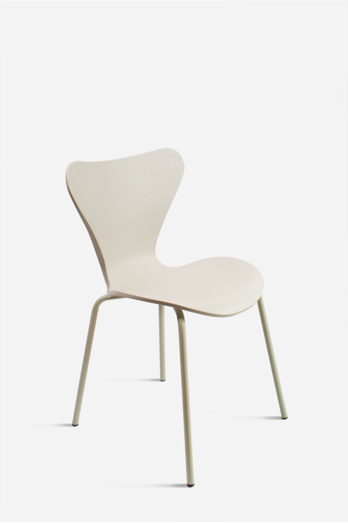 SILLA ROMA PP-METAL CREMA 50X51X80