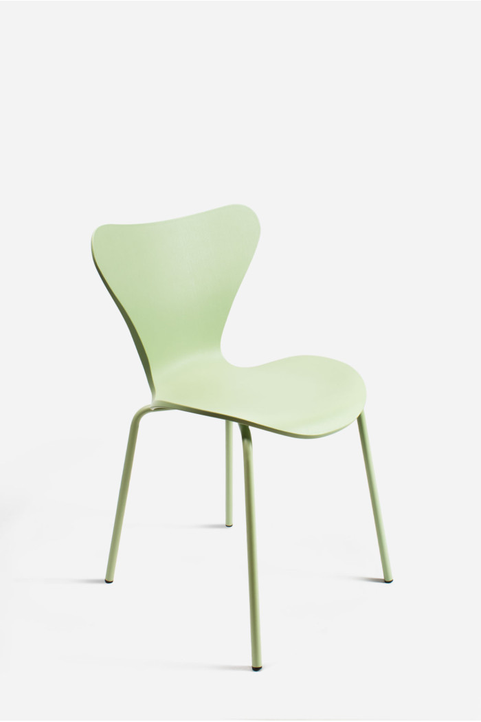 SILLA ROMA PP-METAL VERDE 50X51X80