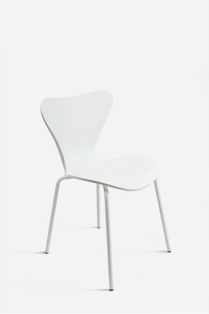 SILLA ROMA PP-METAL BLANCO 50X51X80