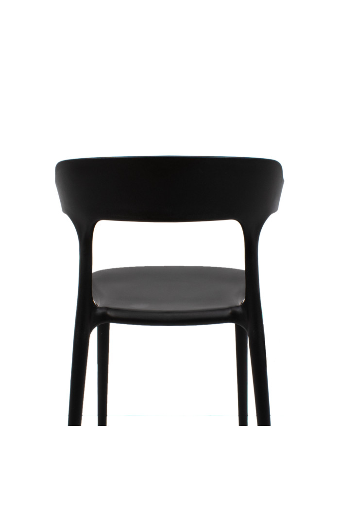 SILLA DUBAI PP-METAL NEGRO 52X51X76