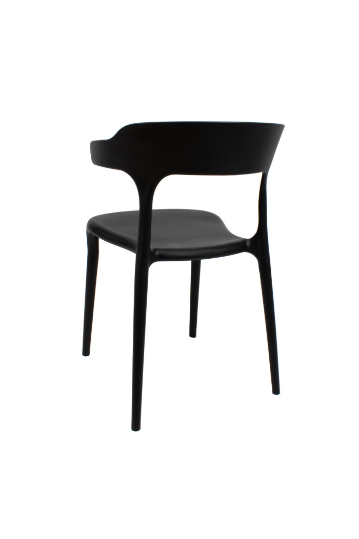 SILLA DUBAI PP-METAL NEGRO 52X51X76