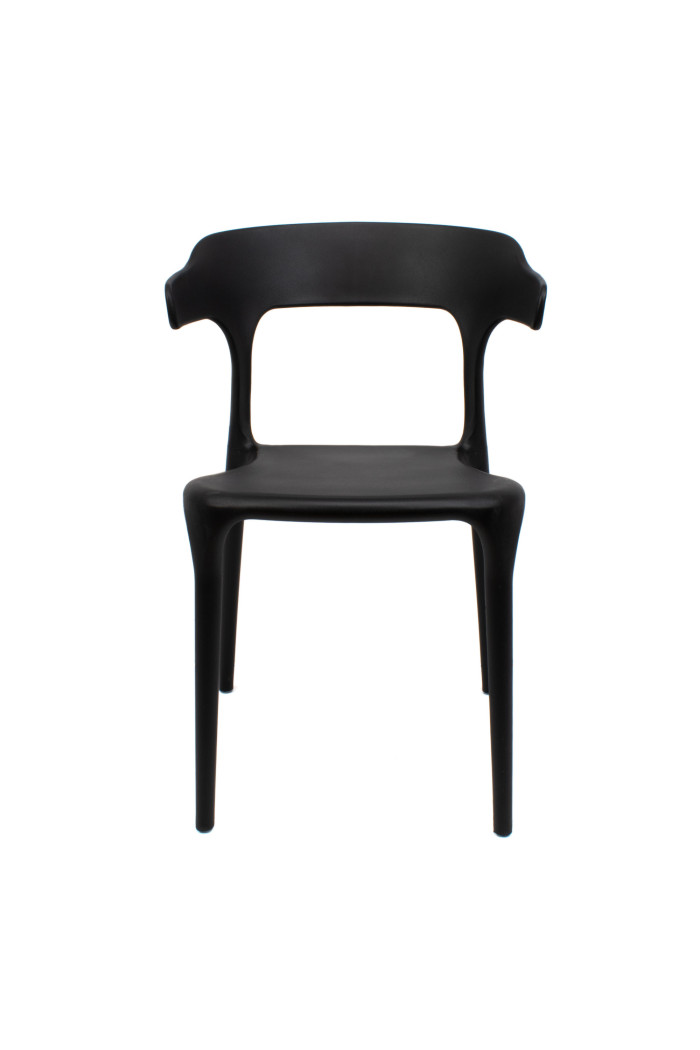 SILLA DUBAI PP-METAL NEGRO 52X51X76