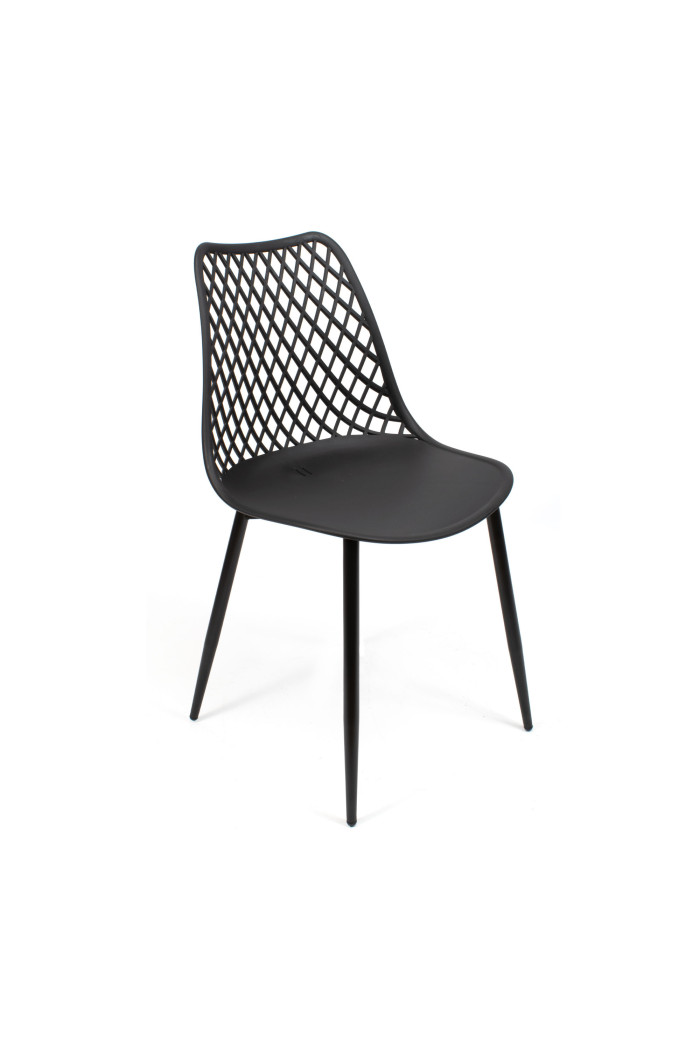 SILLA PP-METAL NEGRO