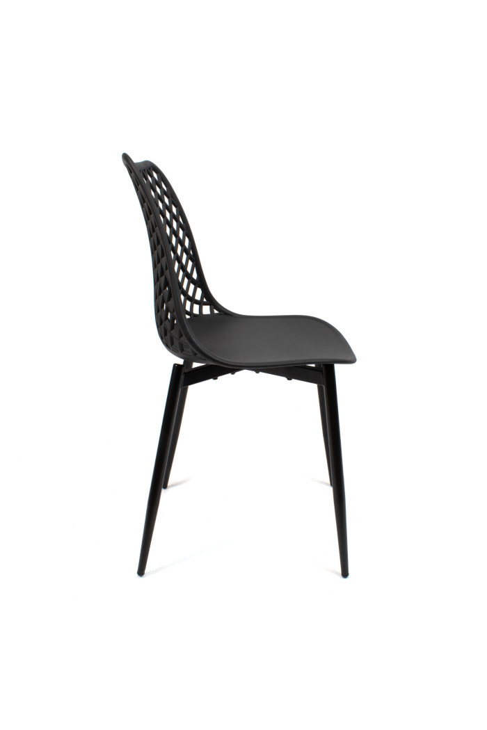 SILLA PP-METAL NEGRO