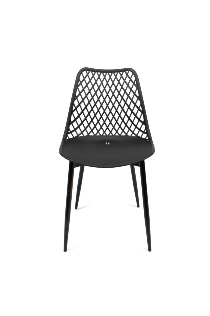 SILLA PP-METAL NEGRO