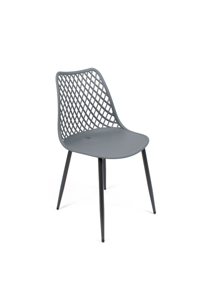 SILLA PP-METAL GRIS