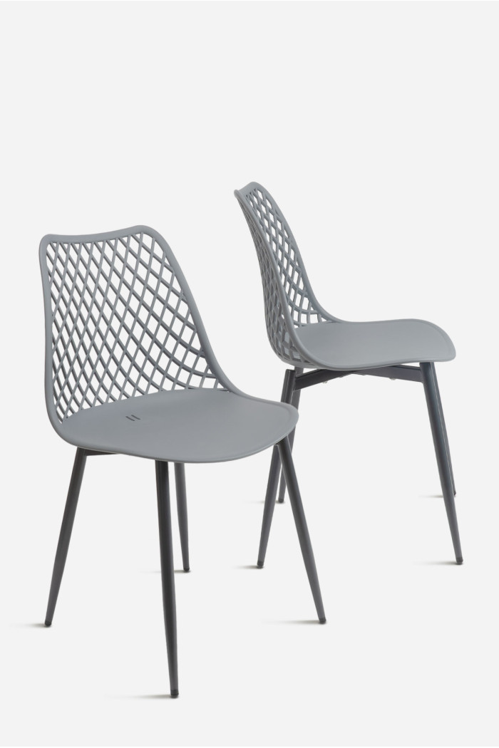 SILLA PP-METAL GRIS