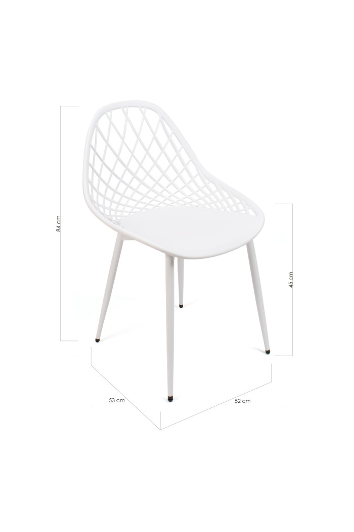 SILLA PP-METAL BLANCO