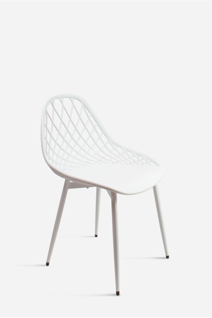 SILLA PP-METAL BLANCO