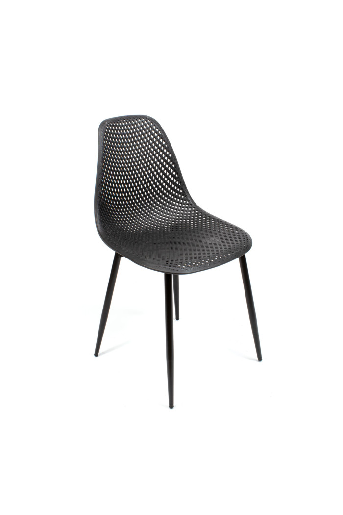 SILLA PP-METAL NEGRO