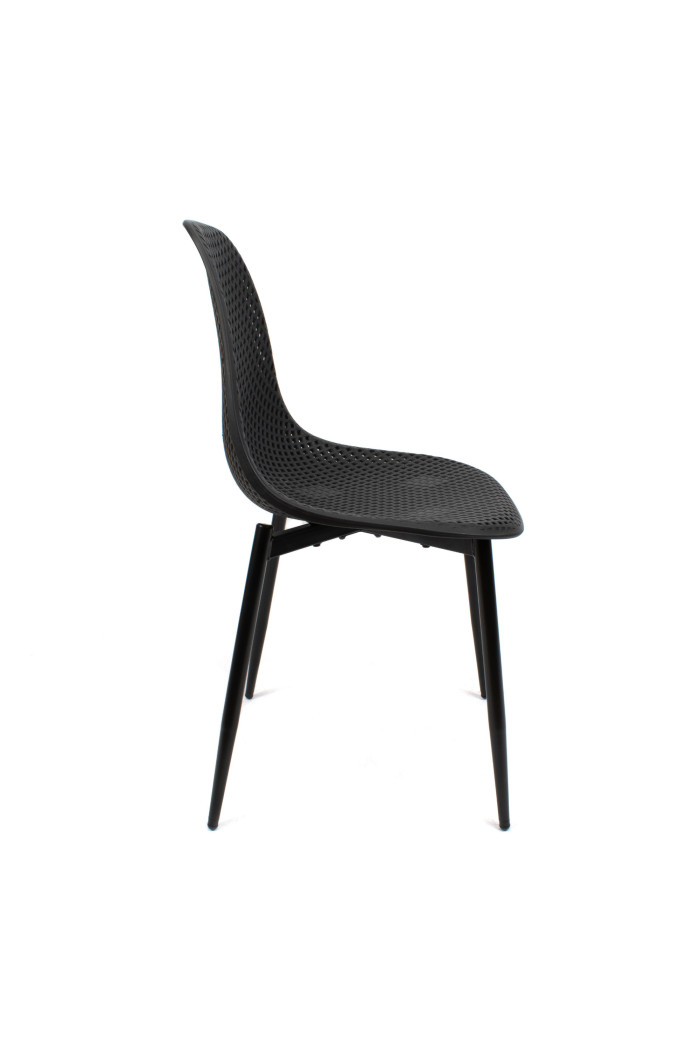 Silla de Comedor Moderna Negra