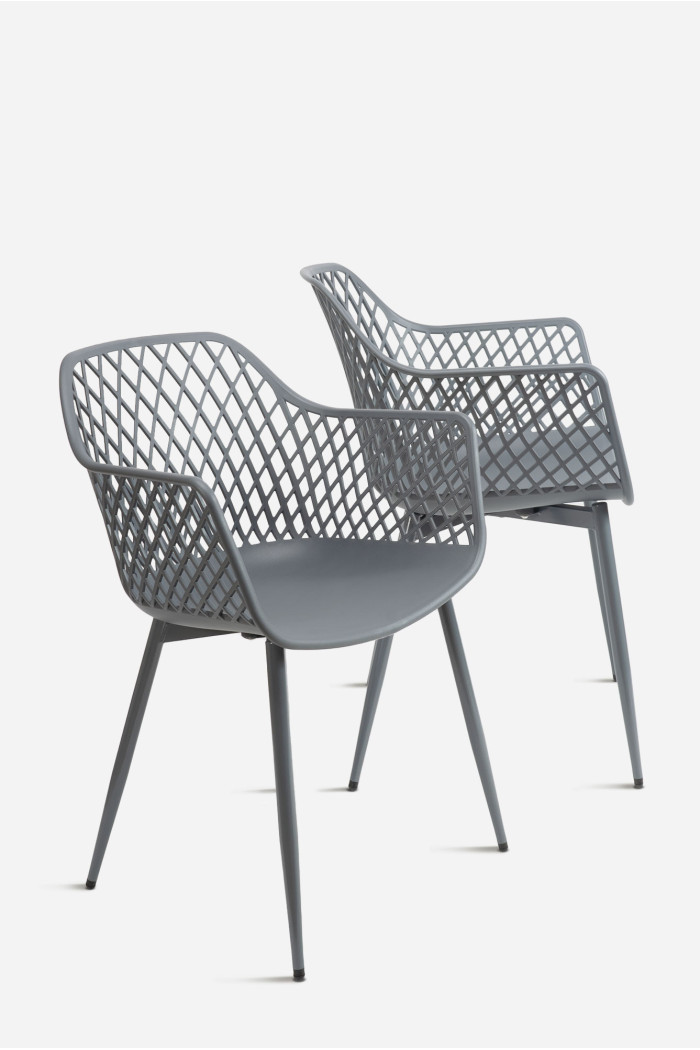 SILLA PP-METAL GRIS