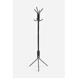 Perchero de Pie Negro 170 cm