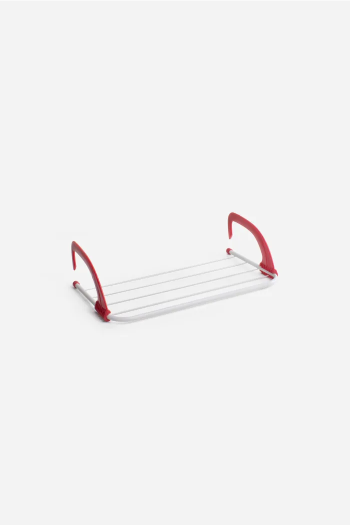 TENDEDERO BALCON METAL 50x28 cm- ROJO